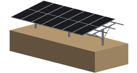 Suportes de montagem solar de solo
